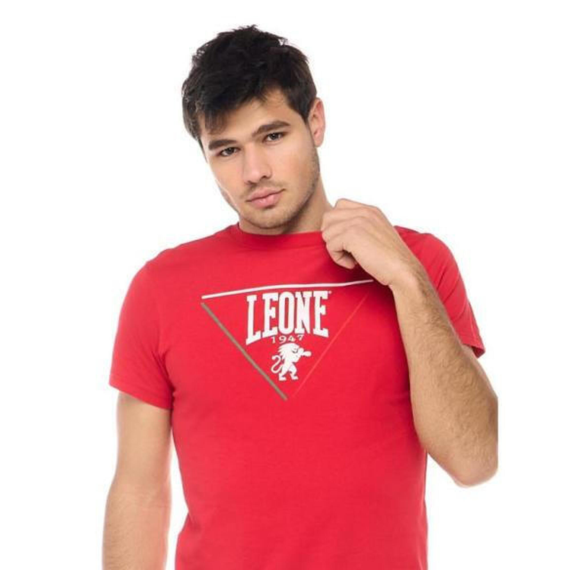 Tricou Leone Patch  Rosu