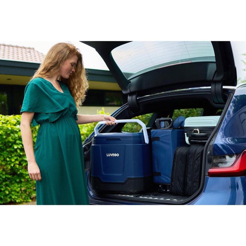 Electric Cool Box 32L - Afișaj digital - Difuzor Bluetooth - Albastru închis
