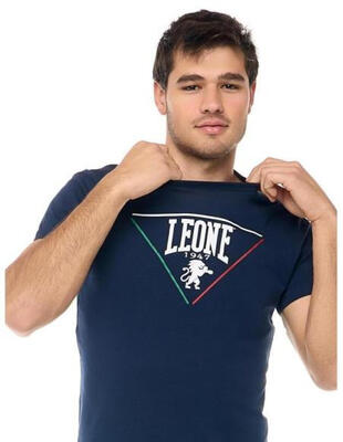Leone patch heren-t-shirt met korte mouwen