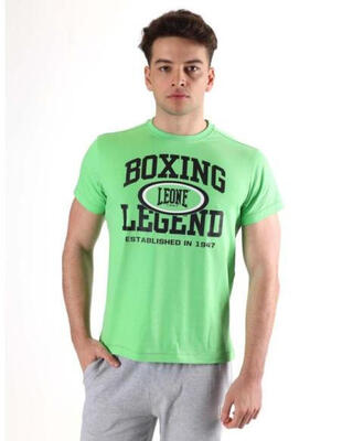 Heren t-shirt met korte mouwen en "boxing legend" leone active-print