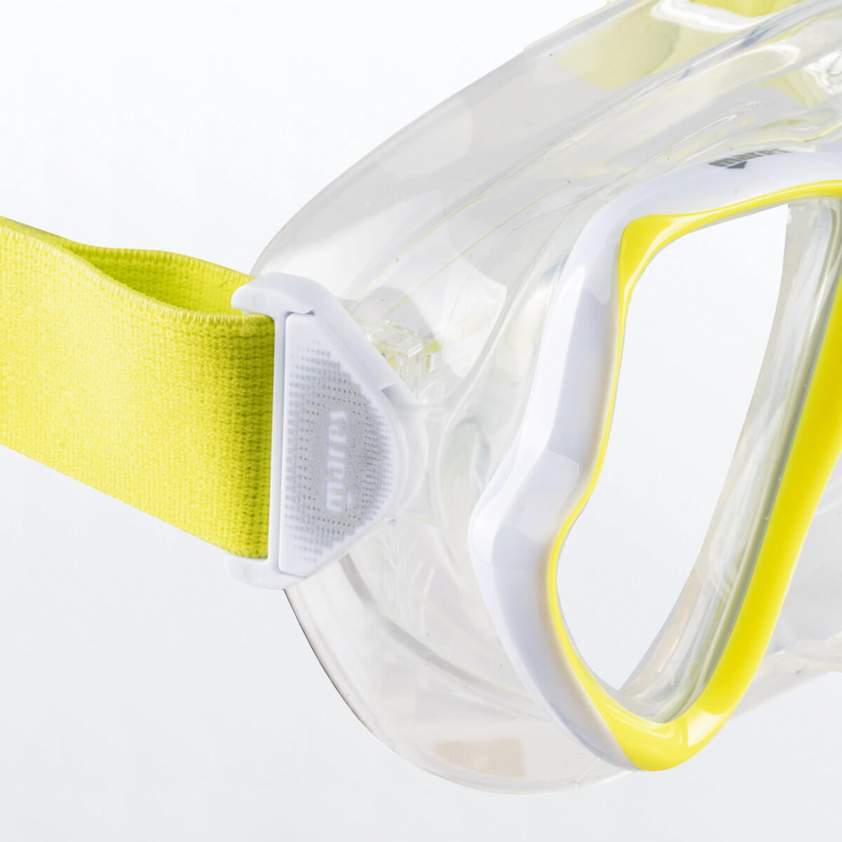 MARES Wahoo Neon Combo X-Vision masker en Bay snorkel volwassenen geel 3/5