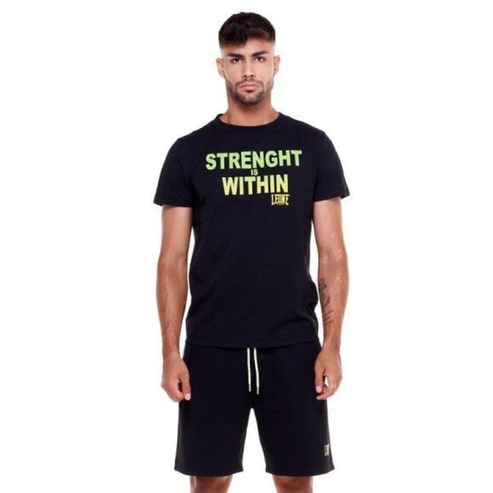 Tricou Leone Sporty Fluo-Negru