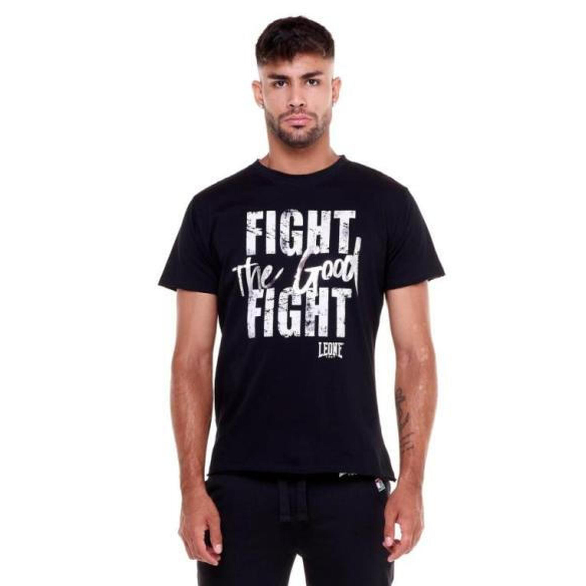 Tricou Leone Fight the Good Fight- Negru