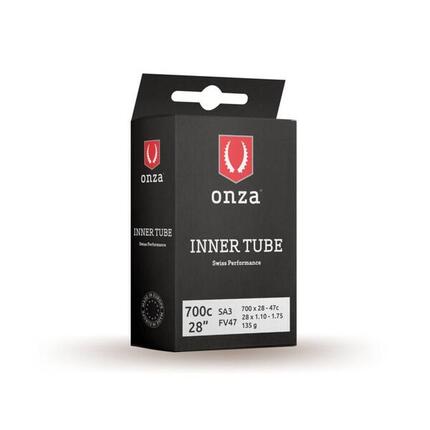Onza Tires Tube SA3, 700x28-47C, 0.9mm, Presta FV47mm, black, 700C