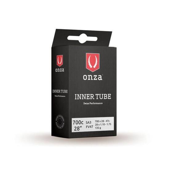 Onza Tires Tube SA3, 700x28-47C, 0.9mm, Presta FV47mm, black, 700C