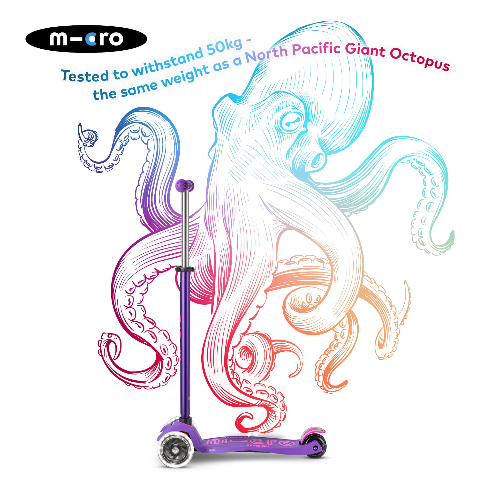 Trottinette enfant Maxi  Deluxe  LED 6/7