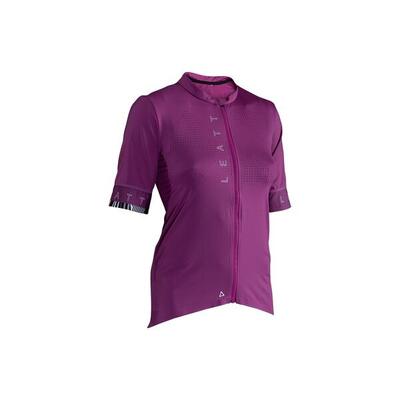 Ergonomisch mtb endurance-shirt voor dames 5.0 van ice-yarn-stof paars