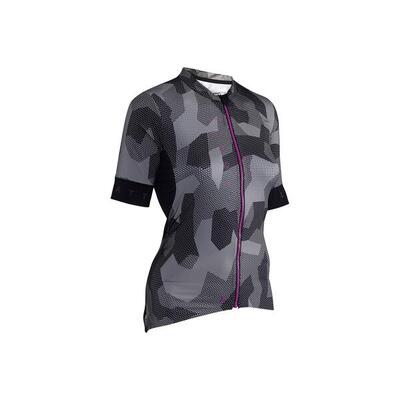 Ergonomisch mtb endurance-shirt voor dames 5.0 van ice-yarn-stof grijs