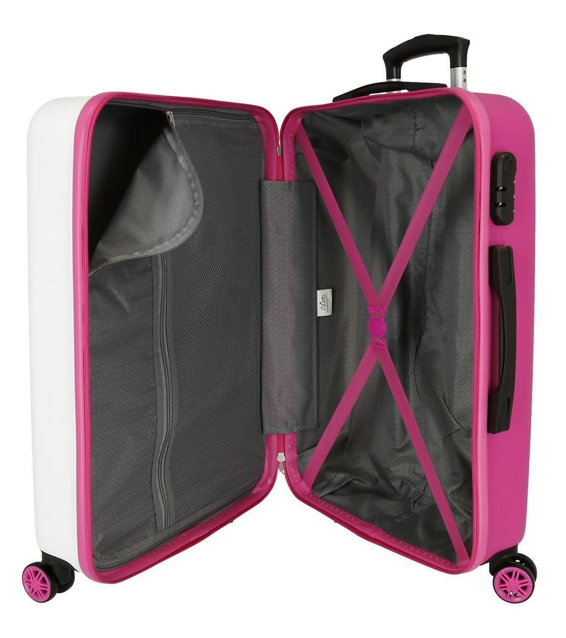 Ensemble de valises Disney Minnie sunny day Abs avec une capacité de 104L blanc 4/5