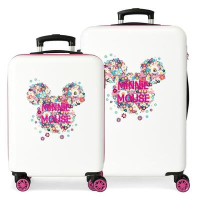 Set di valigie Disney Minnie sunny day Abs con capacità di 104L bianco