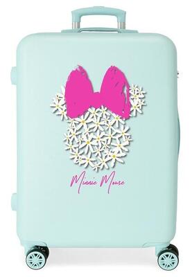 Valigia media Disney Minnie teen Abs con capacità di 70L turchese