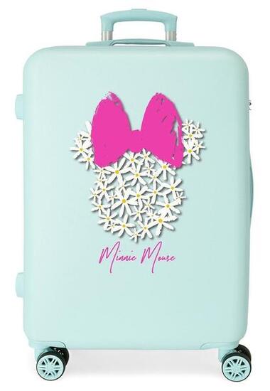 Valigia media Disney Minnie teen Abs con capacità di 70L turchese