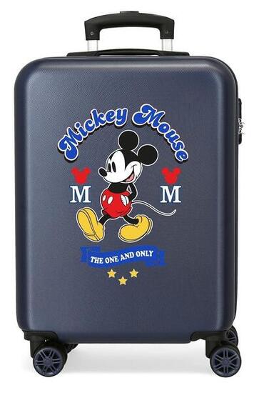 Valigia da cabina Disney Have a good day mickey Abs con capacità di 35L blu navy