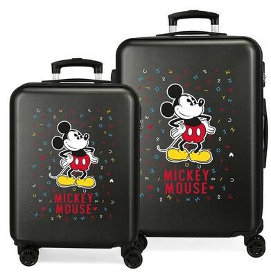 Set di valigie Disney Have a good day mickey Abs con capacità di 104L nero
