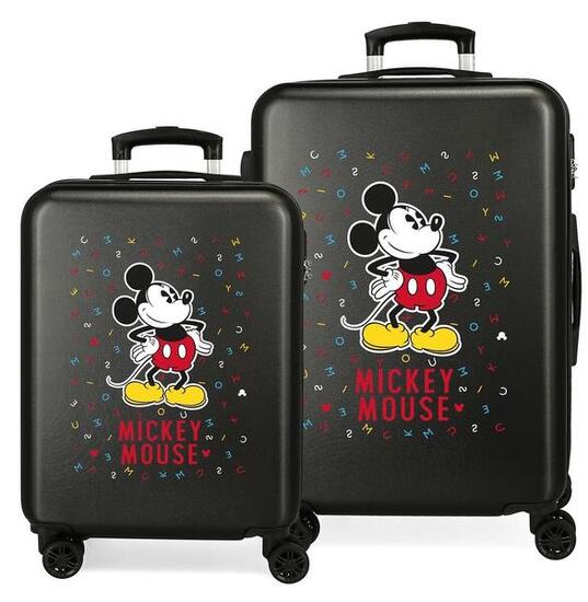 Set di valigie Disney Have a good day mickey Abs con capacità di 104L nero