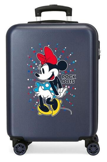 Valise cabine Disney Minnie sunny day Abs avec une capacité de 35L bleu marine
