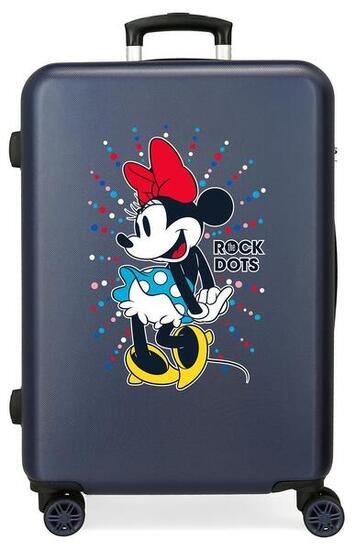 Valigia media Disney Minnie sunny day Abs con capacità di 70L blu navy