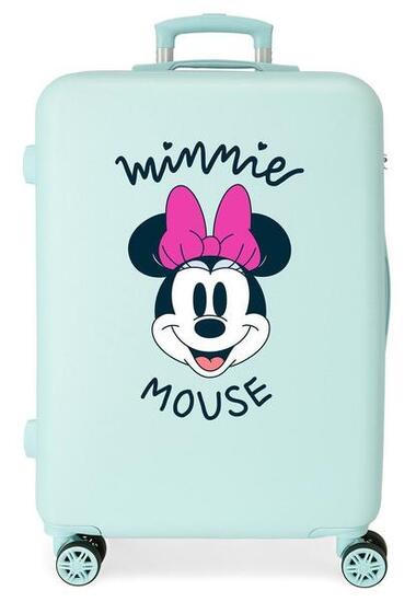 Valigia media Disney Minnie teen Abs con capacità di 70L turchese