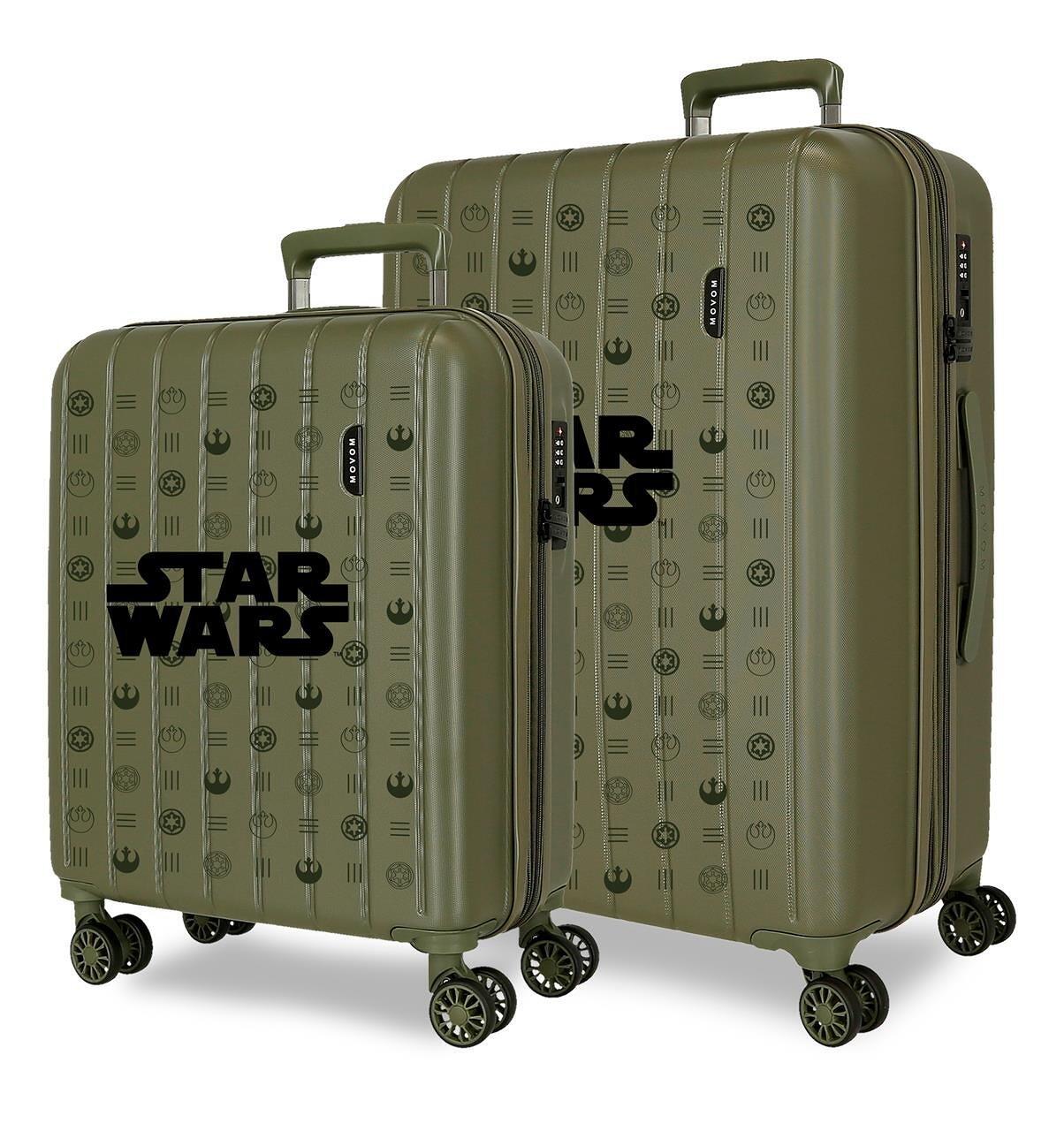 Ensemble de valises Star wars Logo ABS avec une capacité de 84,24L Kaki 1/4