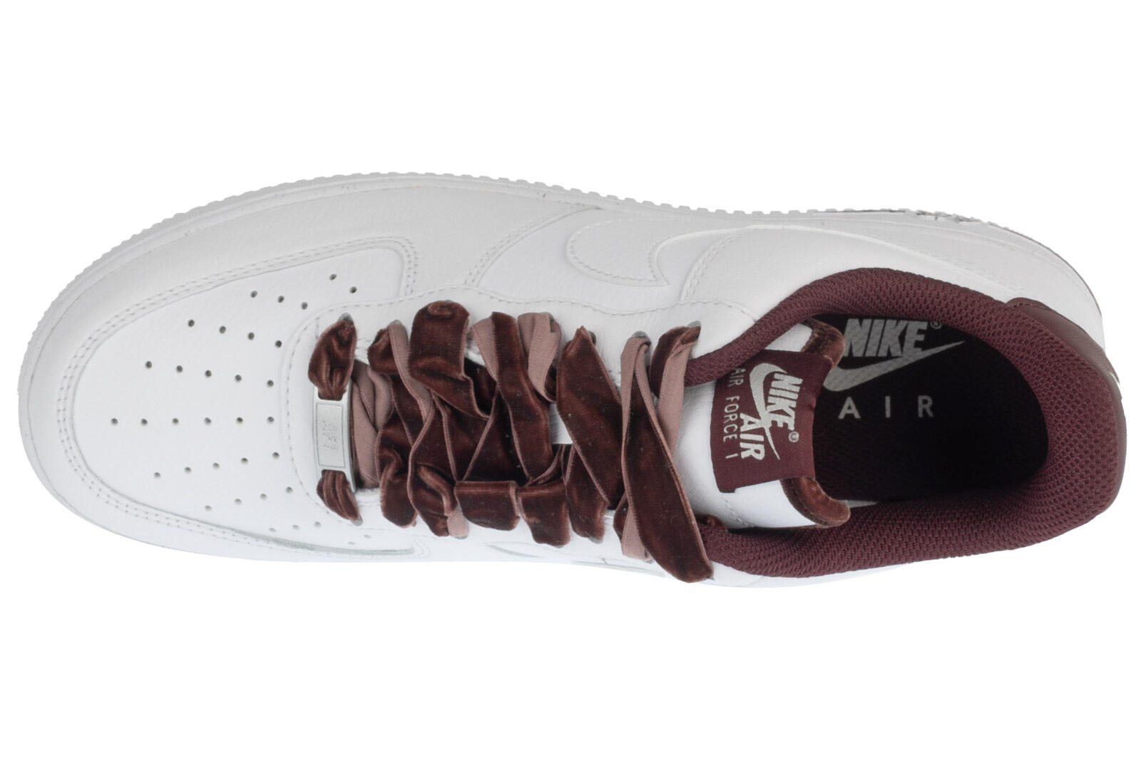 Nike Air Force 1 07 Vintage Wit/Bourgogne 3/4