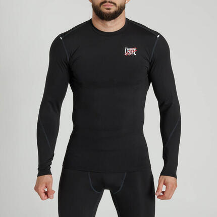 Leone1947 PRIMAL INSTINCT Rashguard manga larga negro L