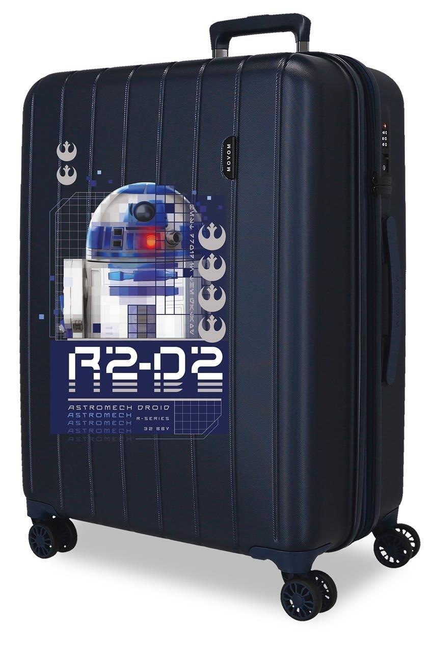 Valise moyenne Star Wars R2D2 ABS avec une capacité de 84,24L Marine 1/4