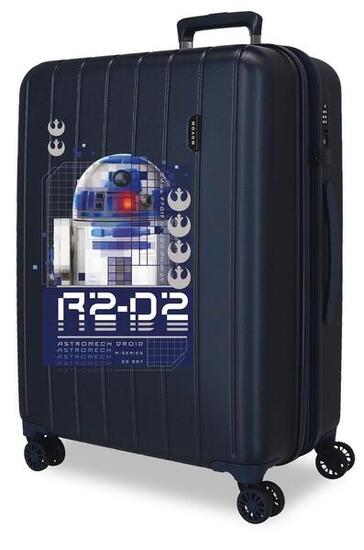Valigia media Star wars R2D2 ABS con capacità di 8424L Marino