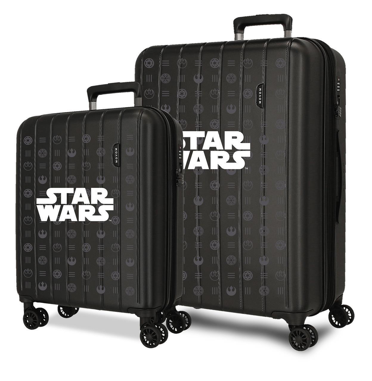 Ensemble de valises Star wars Logo ABS avec une capacité de 84,24L Noir 1/4