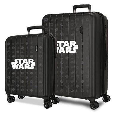 Set di valigie Star wars Logo ABS con capacità di 8424L Nero