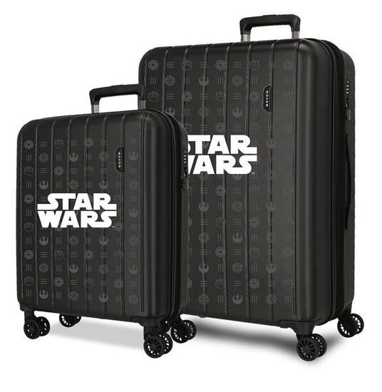 Juego de maletas Star wars Logo ABS con capacidad de 84,24L Negro