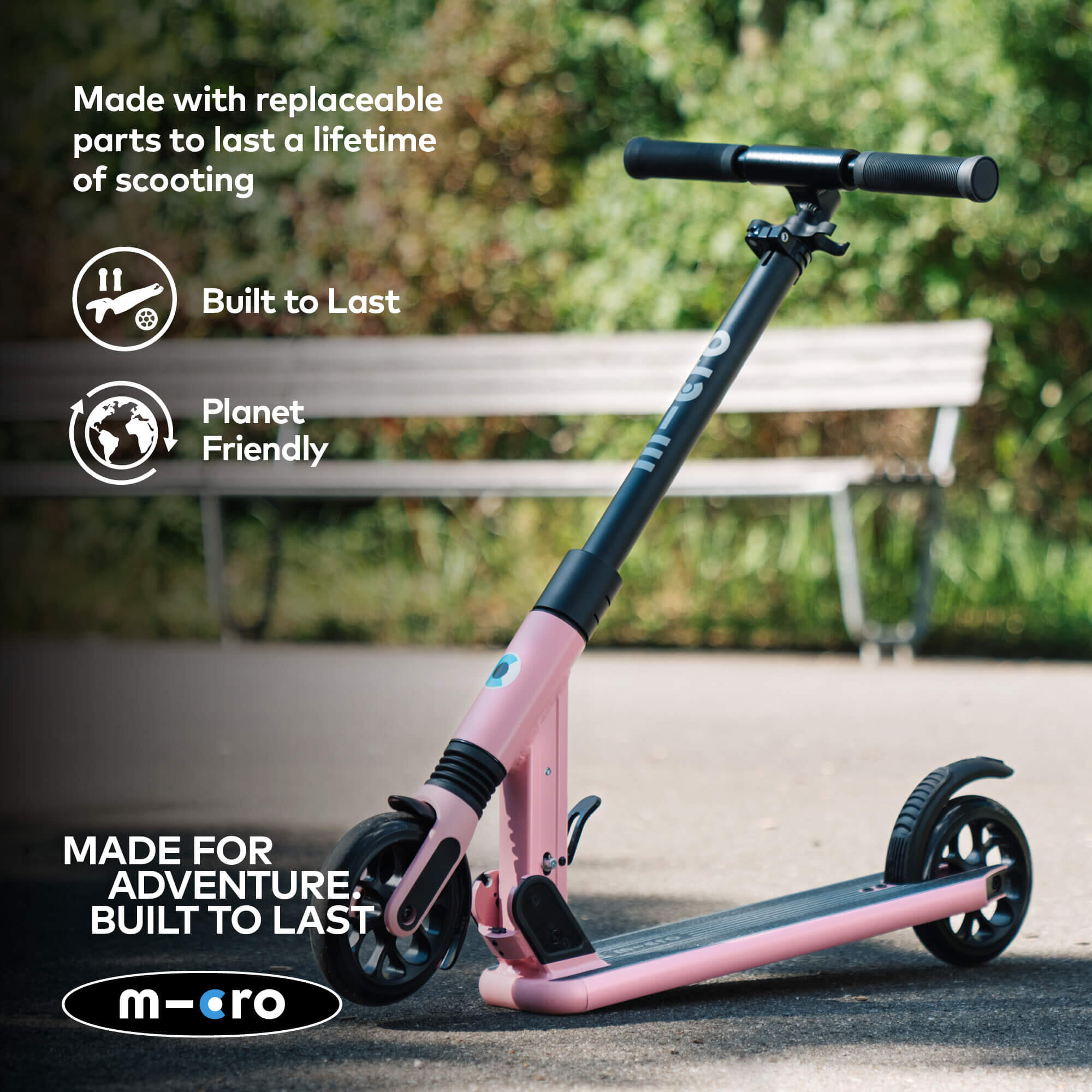 Patinete 2 Ruedas Micro Sprite Suspension Rosa 7/7