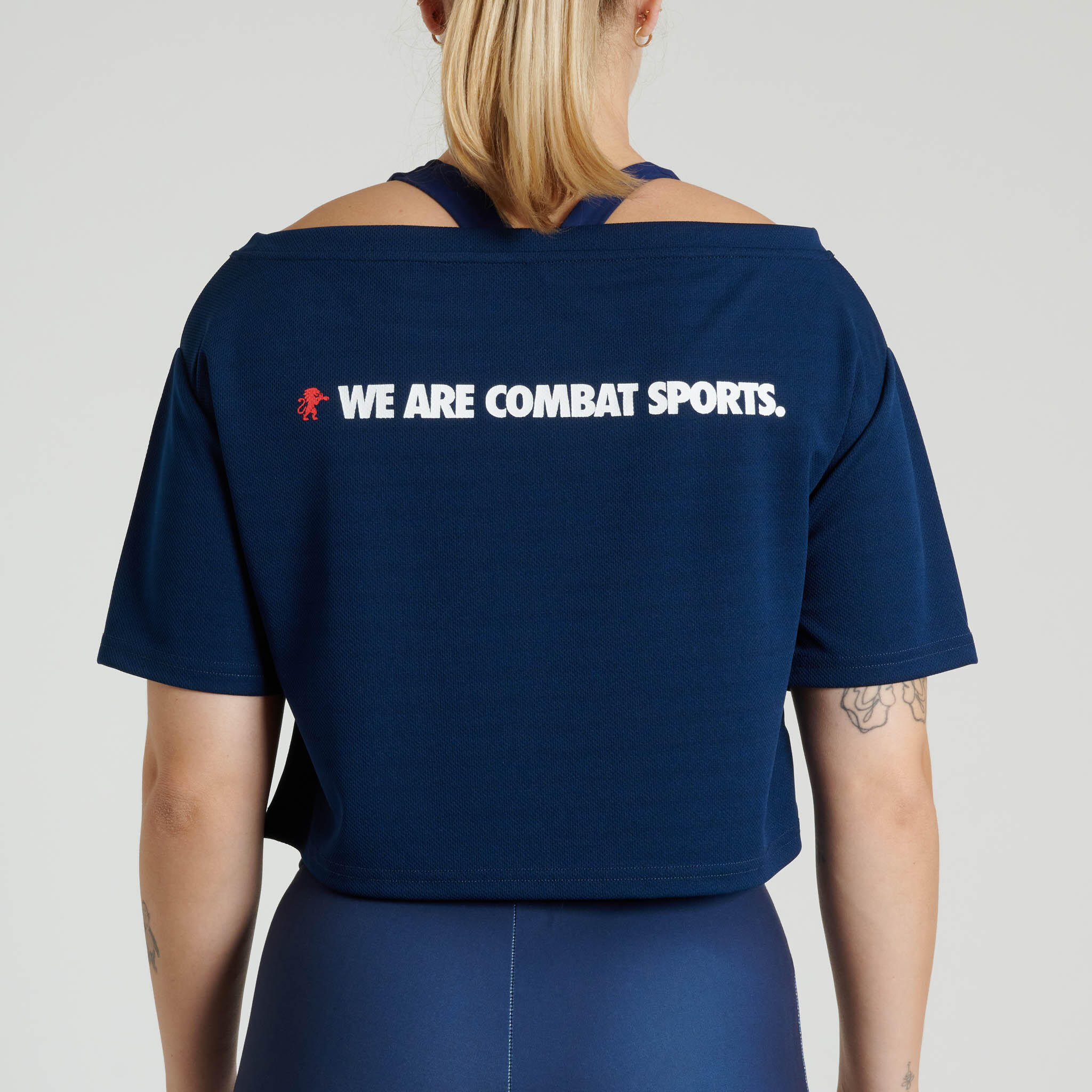 Leone1947 Crop Top LOGO WACS mujer azul S 2/2