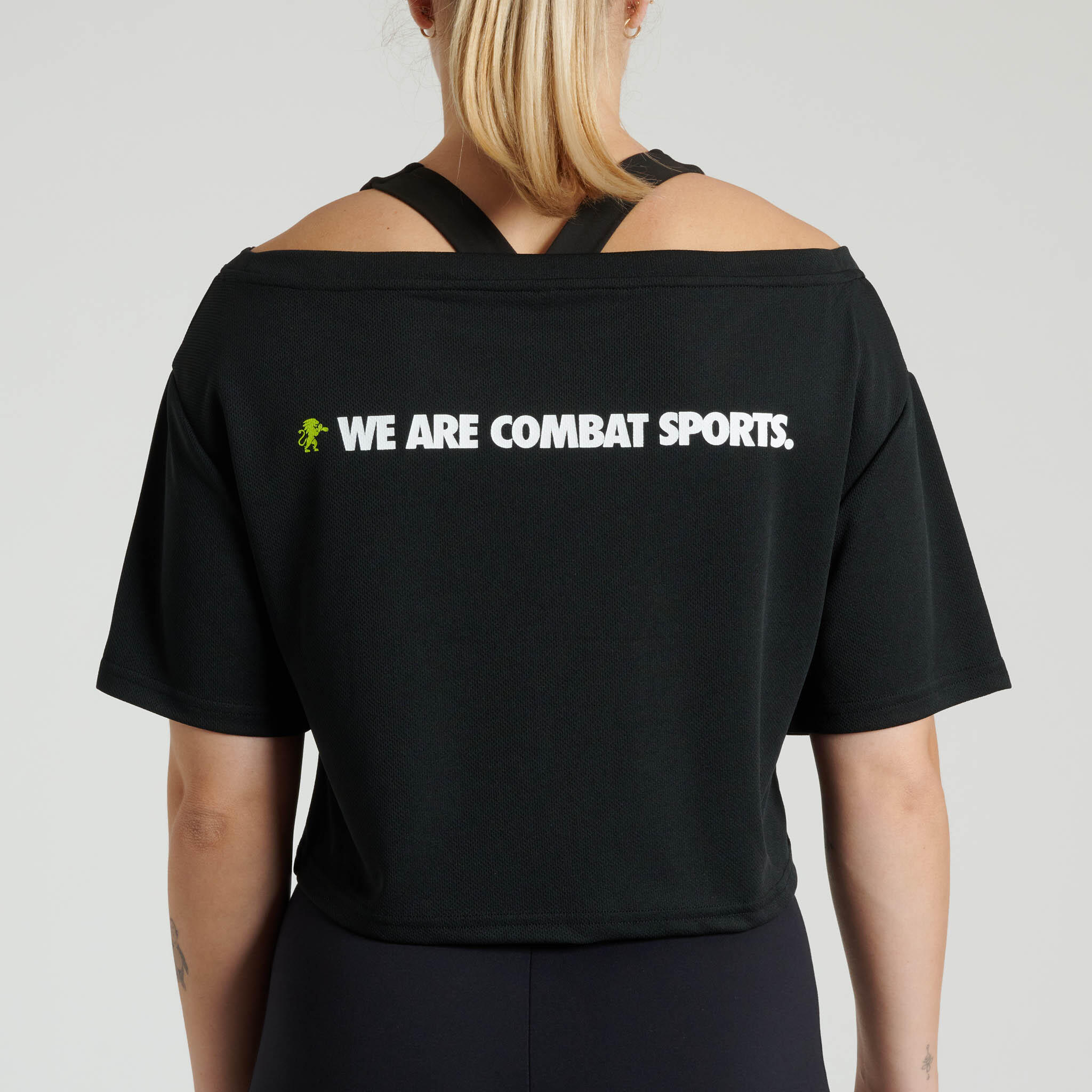 Crop top mujer Leone1947 LOGO WACS negro M 2/2