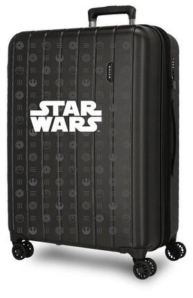 Maleta mediana Star wars Logo ABS con capacidad de 84,24L Negro