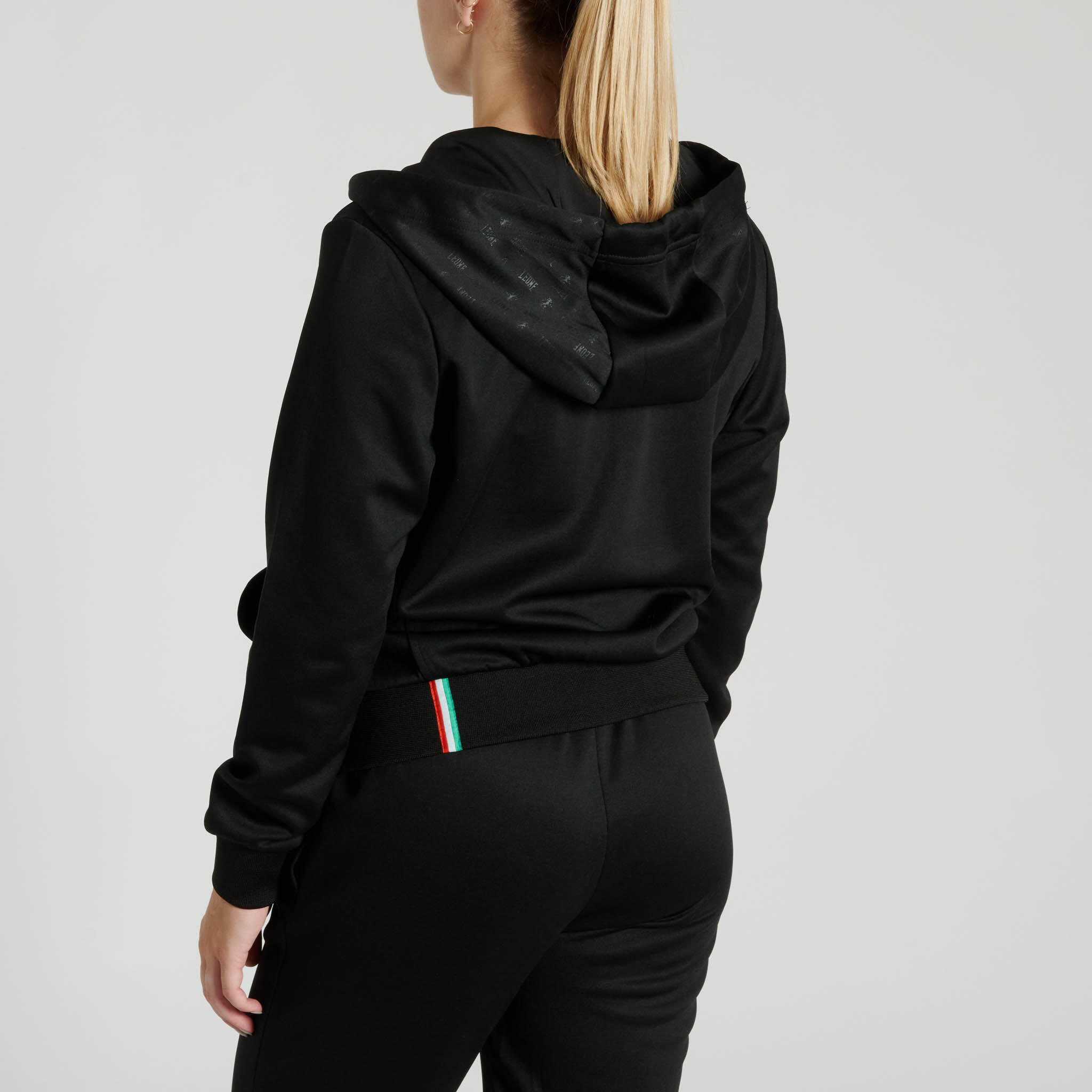 Sudadera mujer LEONE 1947 DNA negra XS 2/3