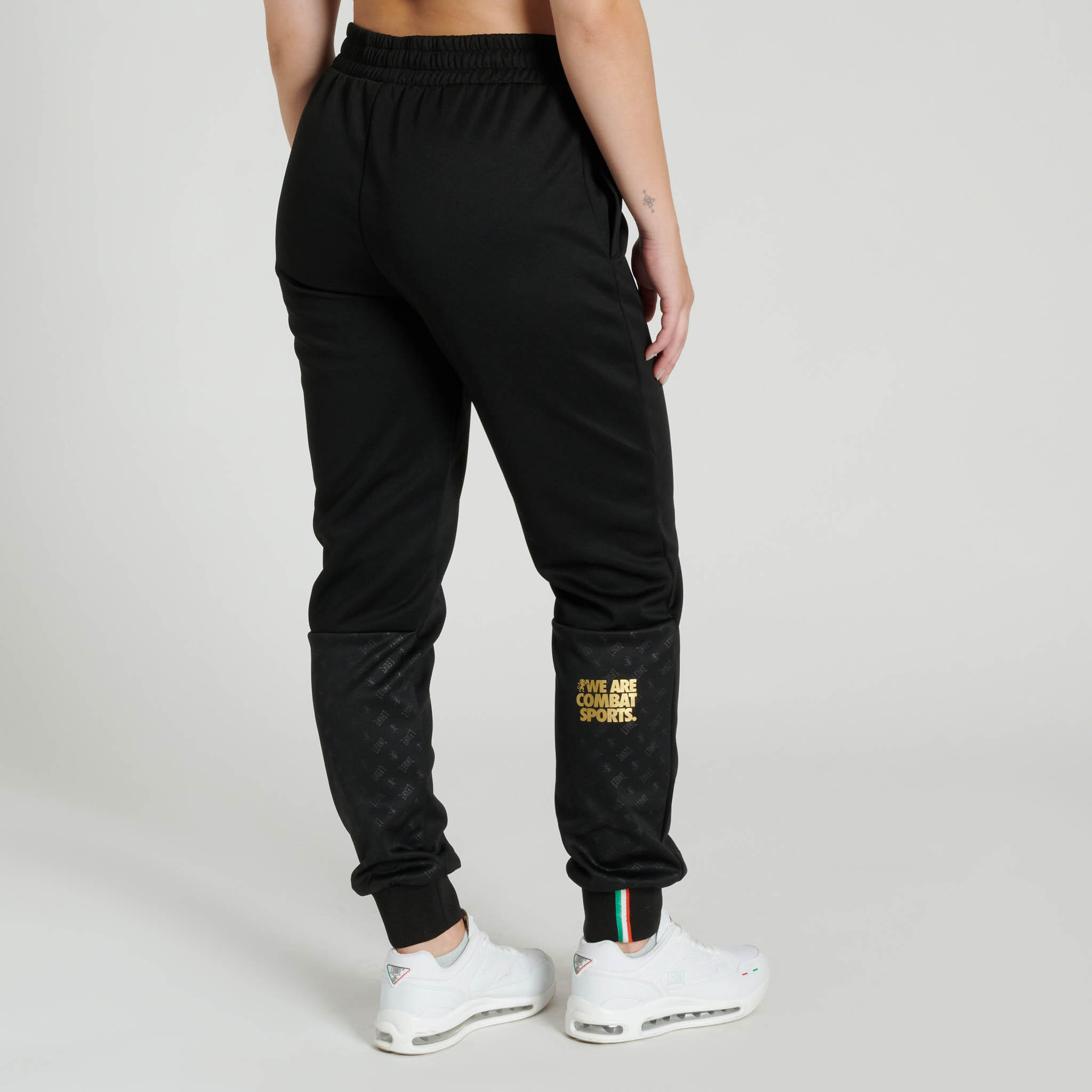 Pantalón ancho mujer Leone1947 DNA negro S 2/3