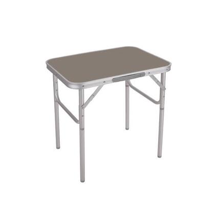 Mesa Plegable de Aluminio Marrón Ajustable para Camping y Playa