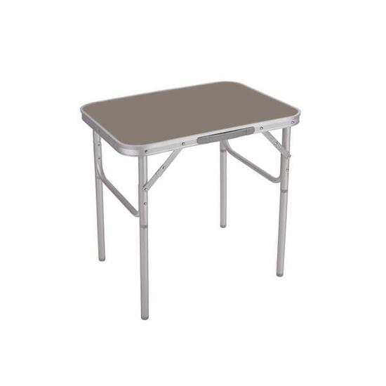 Mesa Plegable de Aluminio Marrón Ajustable para Camping y Playa