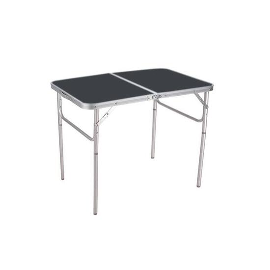 Mesa Plegable Aluminio 90x60 cm Gris para Camping