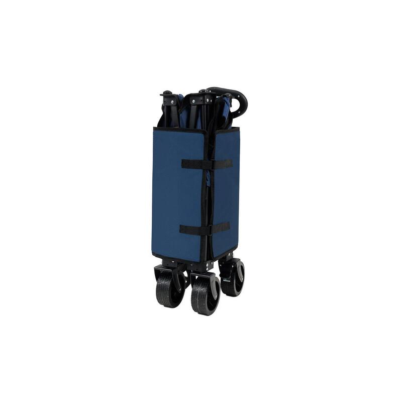 Căruță pliabilă - Bolderwagen - Capacitate de încărcare 100KG - Albastru închis