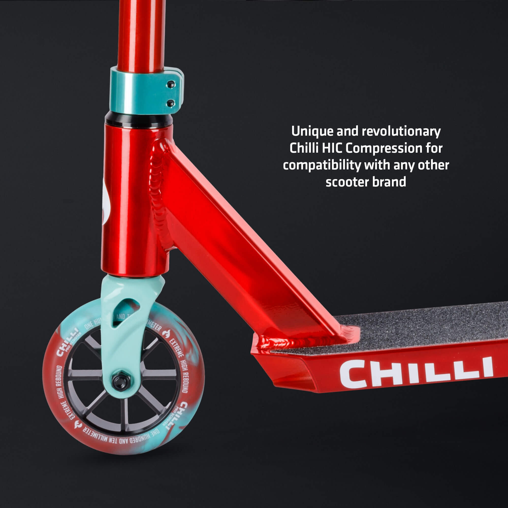 Chilli Pro Scooter Jumpstart M - Red/Teal 6/7