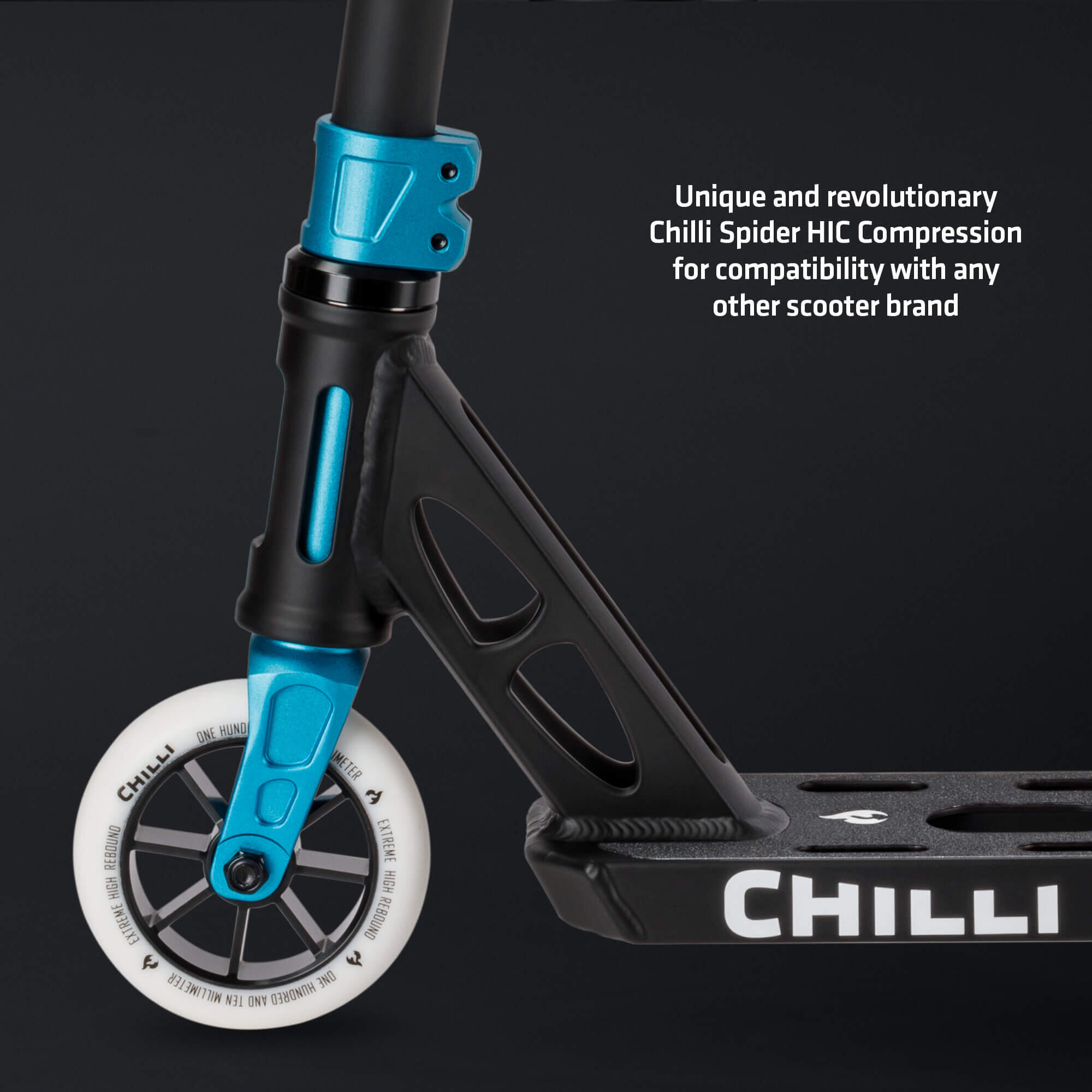 Chilli Pro Scooter Ventus M - Black/White 6/7