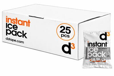D3 Ghiaccio Istantaneo [25PZ] Impacco Freddo Monouso per Traumi Contusioni Sport