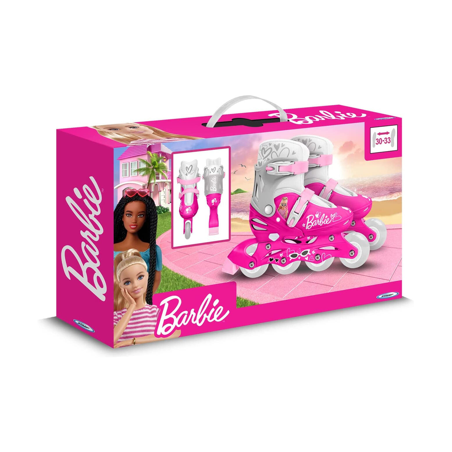 Pattini in linea per bambini Barbie UE 30-33 Rosa 3/3