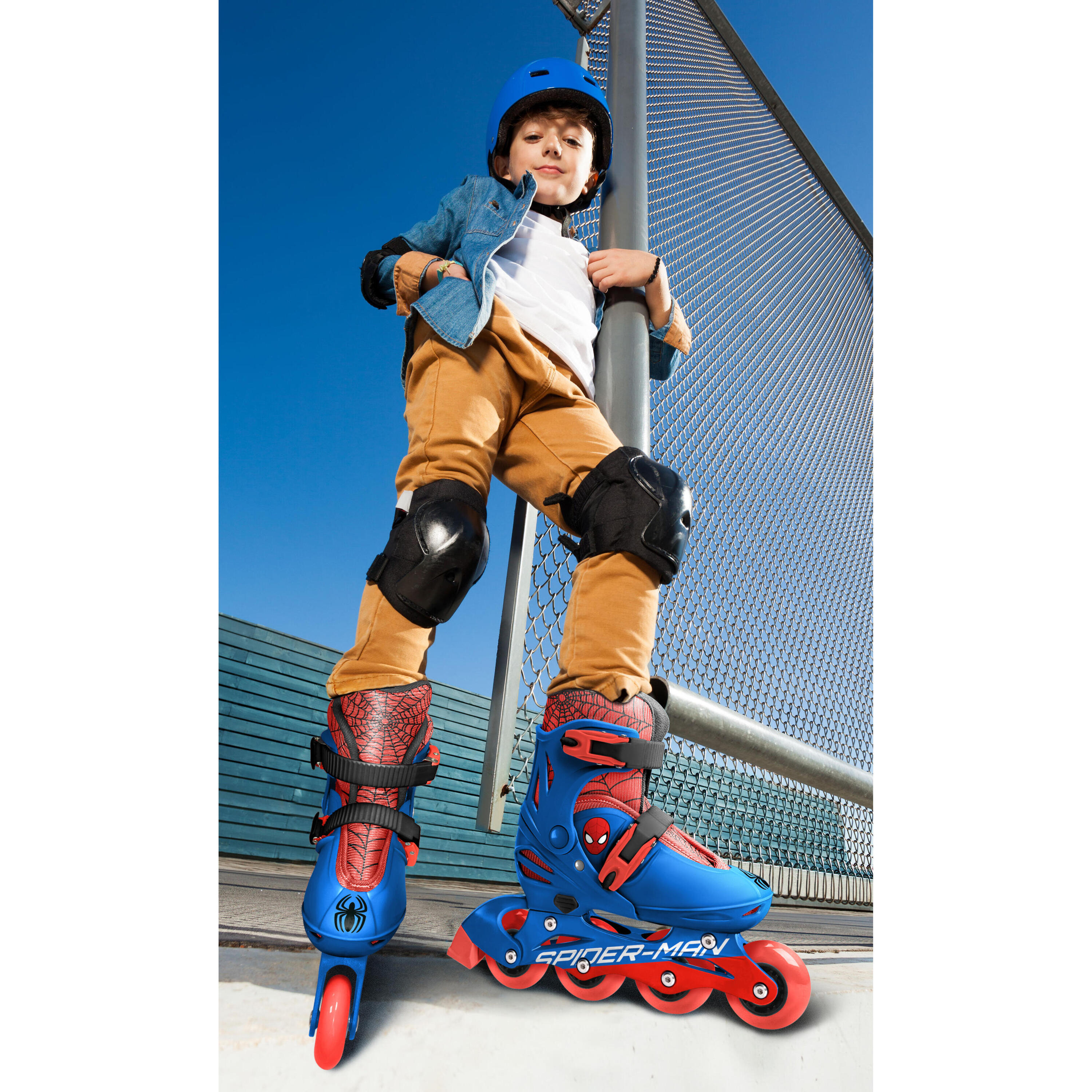 Pattini in linea per bambini Spider-Man UE 30-33 Blu 3/4