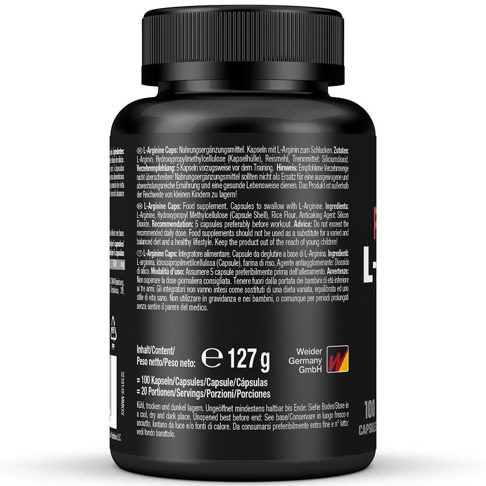 Weider L-Arginina 100 cápsulas 5/5