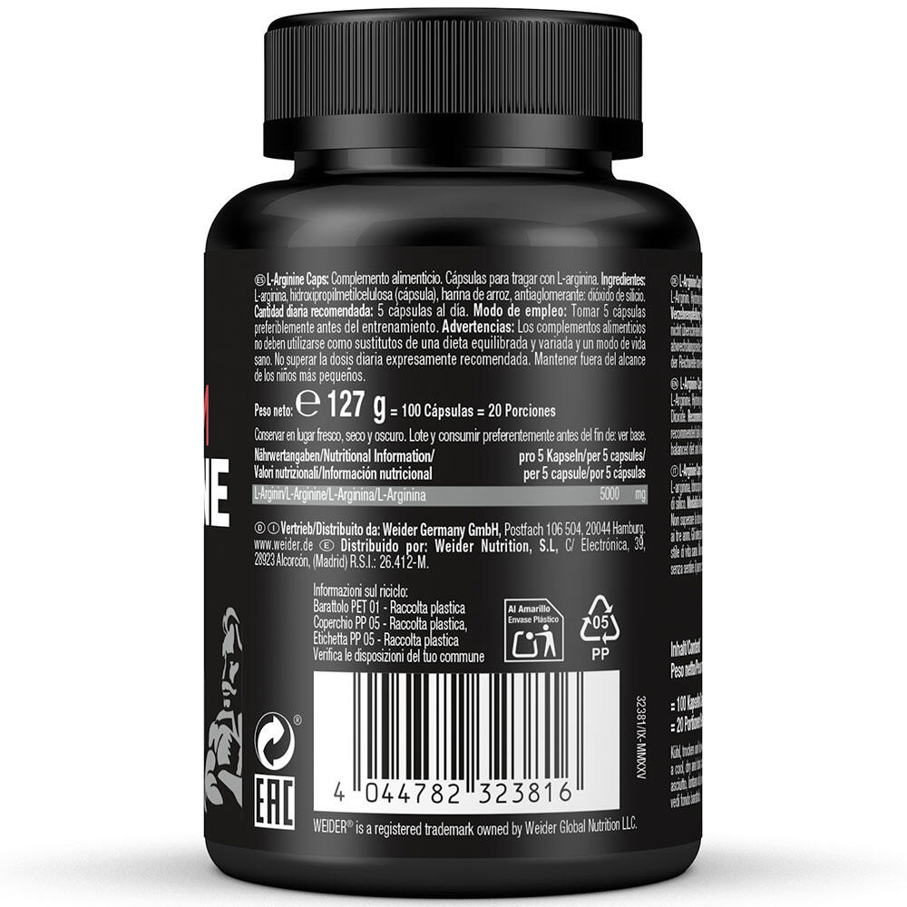 Weider L-Arginina 100 cápsulas 4/5
