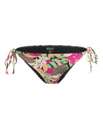 Bikinihose zum Binden an der Seite PRINTED BEACH CLASSICS Schwarz Frauen