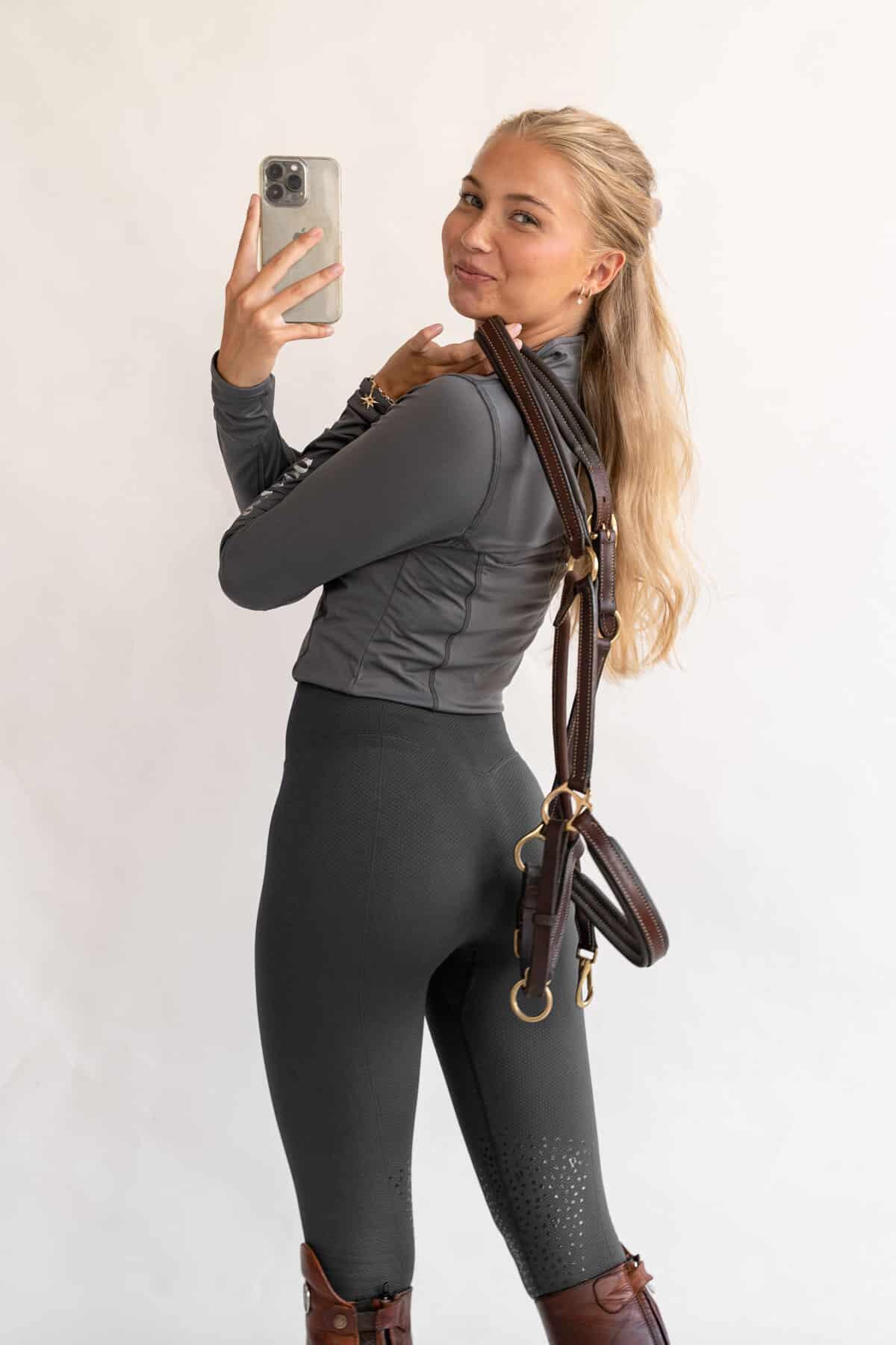 Leggings da equitazione Ines, Dark Shadow 3/7