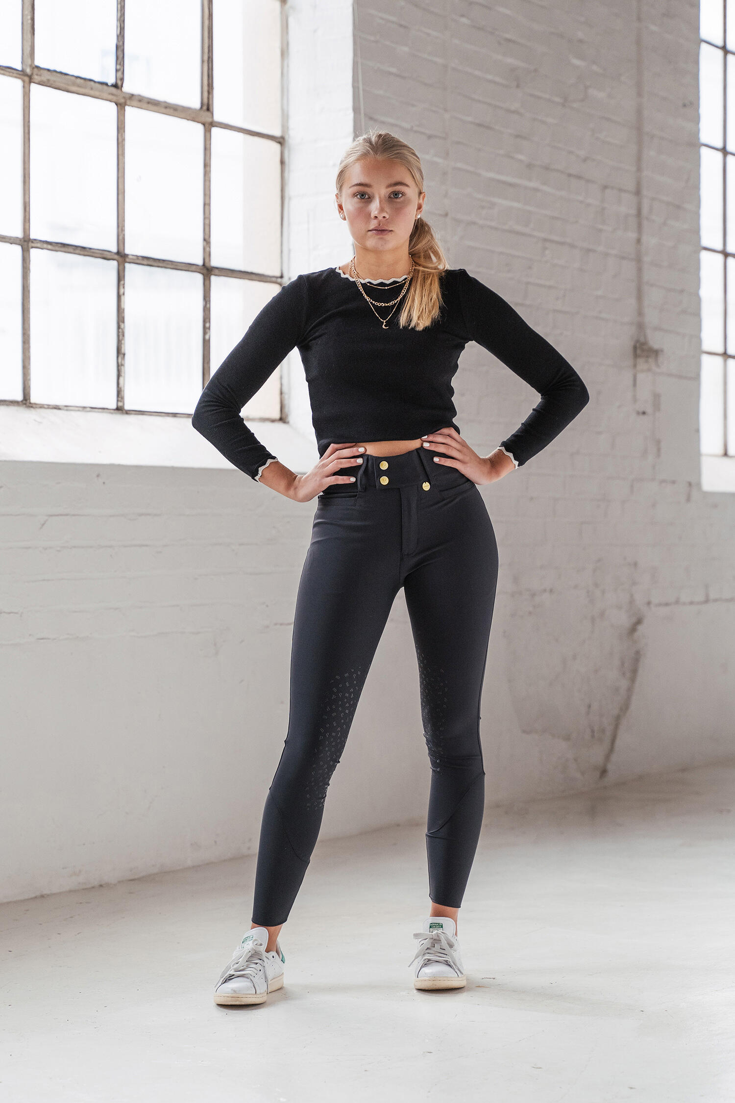 Pantalones de montar Nellie Classic, negros 2/7
